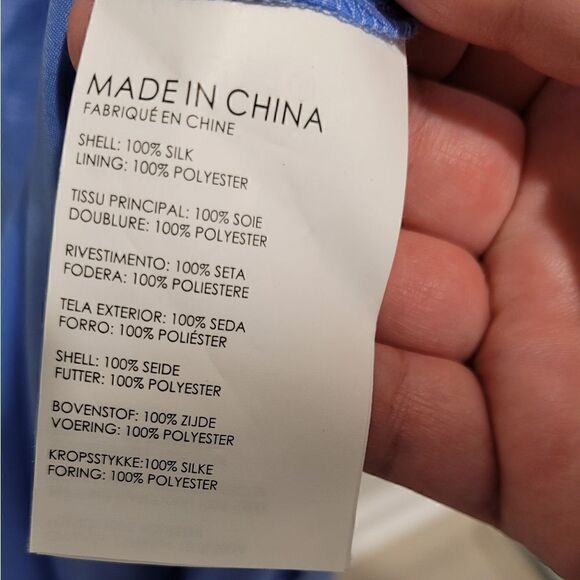 FINAL SALE🌷Club Monaco Hanitah👗 silk one shoulder ruffle dress size 10 - Picture 14 of 16